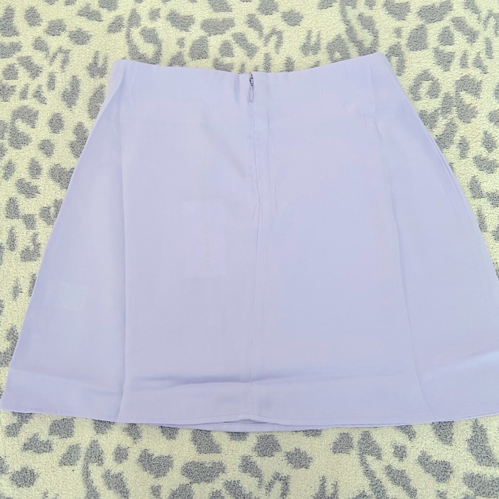NWT WE WORE WHAT MINI SLIP SKIRT IN HEATHER PURPLE SIZE XS - Picture 8 of 9
